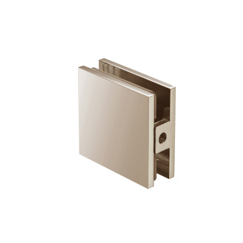 Flusso Hole In Glass Center Mount Glass Clamp in Polished Nickel PVD - 10.FGC.4003PN