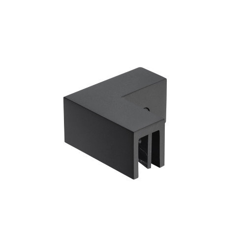 Flusso 90 Degree Glass to Glass Sleeve Over Clamp in Matte Black - 10.GGC.4016MB