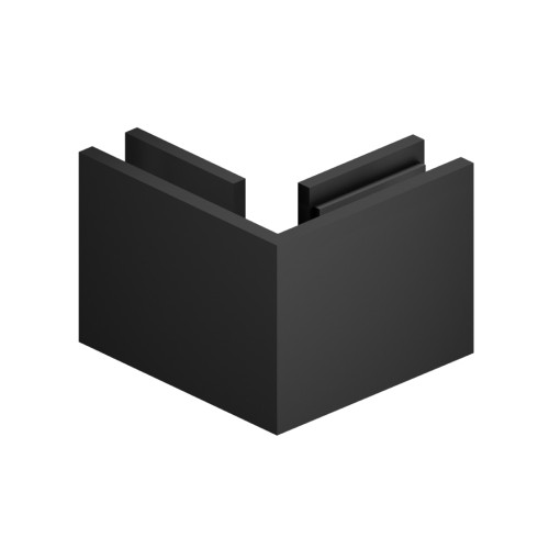 Flusso 90 Degrees Glass to Glass Fixed Clamp in Matte Black - 10.GGC.4026MB