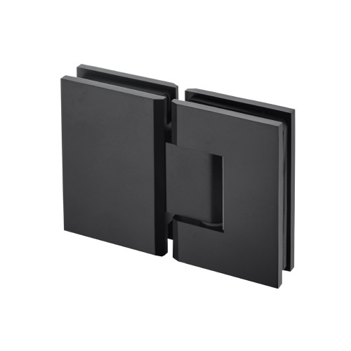 Flusso 180 Degrees Glass To Glass Shower Door Hinge in Matte Black - 10.GGH.5007MB