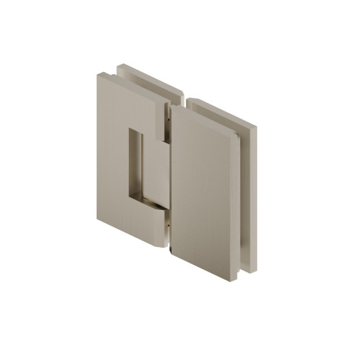 Flusso 180 Degrees Glass To Glass Heavy Duty Shower Door Hinge in Brushed Nickel PVD - 10.GGH.5017BN