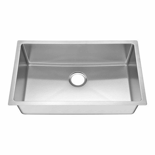 Oakland 27" x 18" Finger Radius Handmade Undermount Single Bowl Stainless Steel Kitchen Sink - KSH27189L