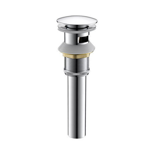 Oakland 1-1/2" X 7" Standard Push Style Pop-Up Drain with Overflow - KSPOP-01 Oakland 1-1/2" X 7" Standard Push Style Pop-Up Drain with Overflow - KSPOP-01