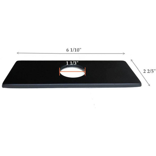 Oakland 4" Bathroom Faucet Deck Plate - Matte Black - KBDP1112MB Oakland 4" Bathroom Faucet Deck Plate - Matte Black - KBDP1112MB