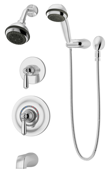 Symmons Allura Tub/Shower Faucet Trim With Handshower - Chrome - 4706-1.5-TRM