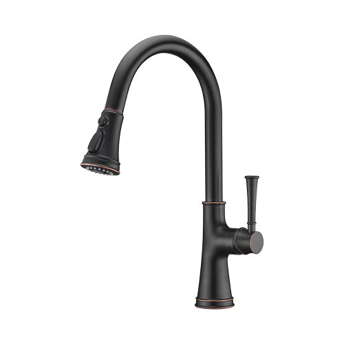 Oakland 17" High Single Handle Pull-Down Kitchen Faucet - Oil Rubbed Bronze - KSK1129RB Oakland 17" High Single Handle Pull-Down Kitchen Faucet - Oil Rubbed Bronze - KSK1129RB