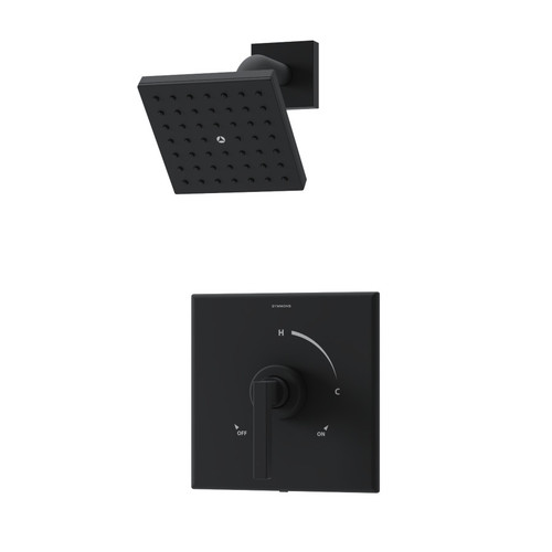 Symmons Duro HydroMersion Shower Faucet Trim - Matte Black - 3691MB15TRM