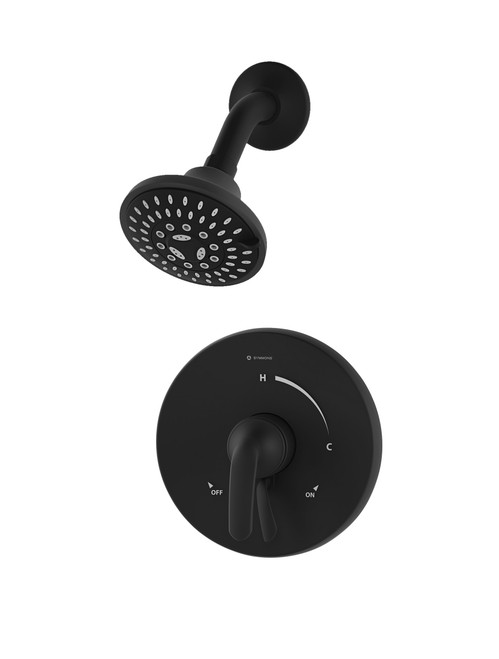 Symmons Elm Showerhead Trim With Secondary Integral Volume Control - Matte Black - S5501MBTRM