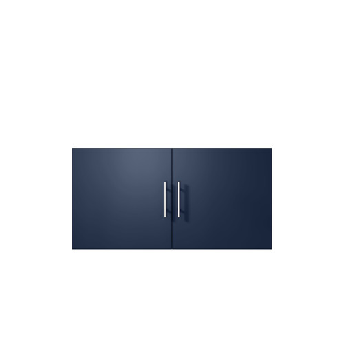 Lexora Geneva 36 in. W Navy Blue Wall Mount Bath Vanity Cabinet - LVG36SE000