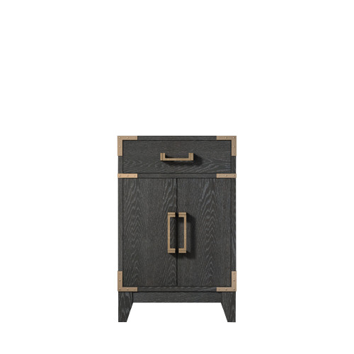 Lexora Laurel 20 inch W x 18 in D Black Oak Vanity Cabinet - LVL20SJ000