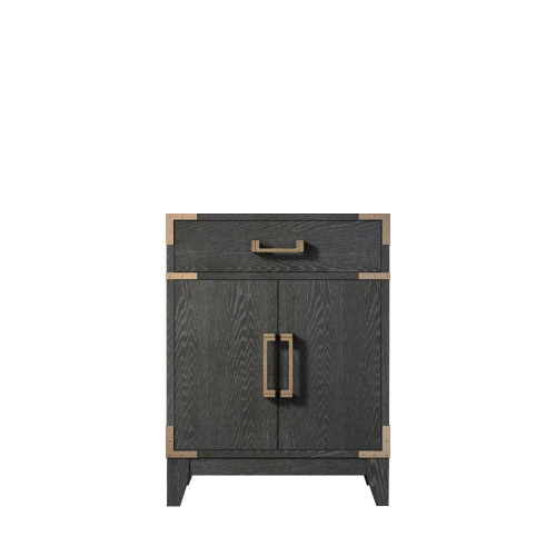 Lexora Laurel 24 inch W x 18 in D Black Oak Vanity Cabinet - LVL24SJ000
