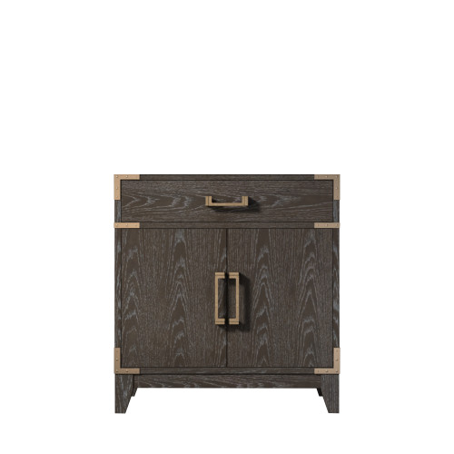 Lexora Laurel 30 inch W Brown Oak Vanity Cabinet - LVL30SK000