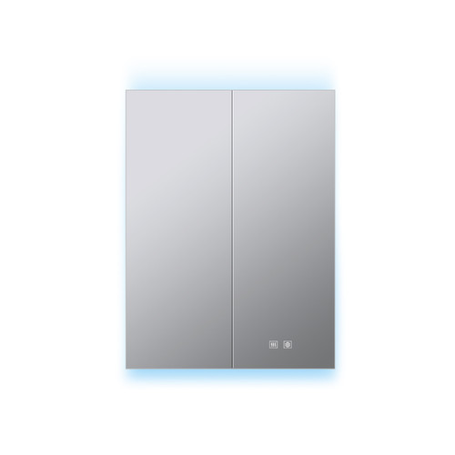 Lexora Corsica 24 inch W x 32 in H Surface-Mount LED Mirror Medicine Cabinet with Defogger - LLMCCO2432