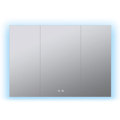 Lexora Corsica 48 inch W x 32 in H Surface-Mount LED Mirror Medicine Cabinet with Defogger - LLMCCO4832