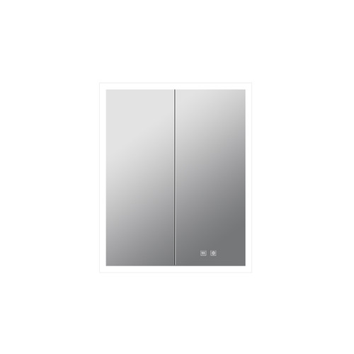 Lexora Mesa 24 inch W x 32 in H Surface-Mount LED Mirror Medicine Cabinet with Defogger - LLMCME2432