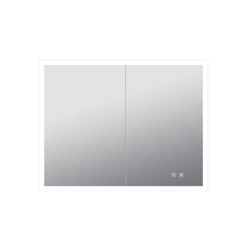 Lexora Mesa 36 inch W x 28 in H Surface-Mount LED Mirror Medicine Cabinet with Defogger - LLMCME3628