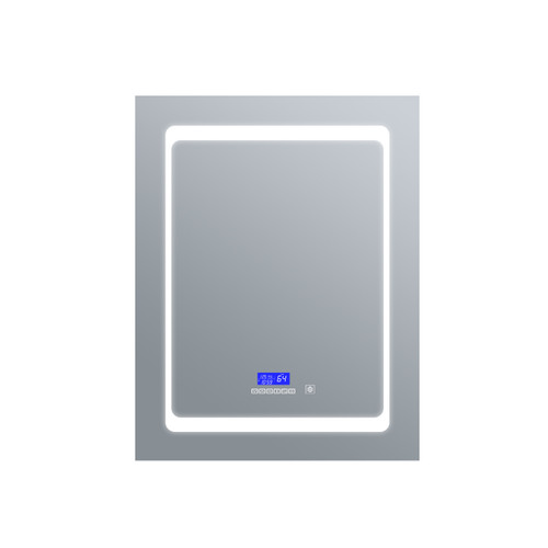 Lexora Bracciano 20 in. W x 28 in. H Surface-Mount LED Mirror Medicine Cabinet with Defogger - LB2028LEDMC