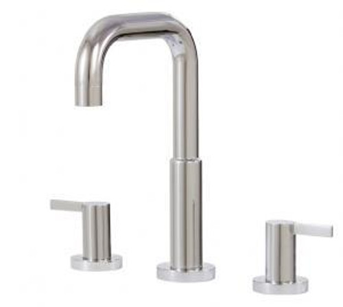 Aquabrass 68016BN Blade Widespread Two Handle Lavatory Faucet - Brushed Nickel