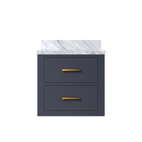 Lexora Castor 20 inch W x 18 in D Blue Single Bath Wall Hung Vanity Cabinet and Acrylic Top - LVC20SE500