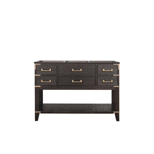 Lexora Norwalk 48 inch W Brown Oak Vanity Cabinet - LVN48SK000