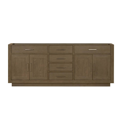 Lexora Abbey 80 inch W Grey Oak Double Sink Vanity Cabinet - LVA80DR000