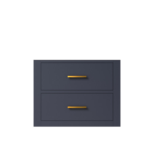 Lexora Castor 24 inch W x 18 in D Blue Single Bath Wall Hung Vanity Cabinet - LVC24SE000