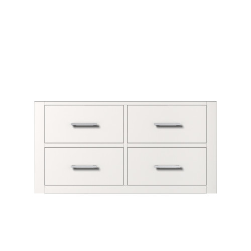 Lexora Castor 36 inch W White Single Bath Wall Hung Vanity Cabinet - LVC36SA000