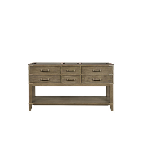 Lexora Norwalk 60 inch W Grey Oak Double Sink Vanity Cabinet - LVN60DR000