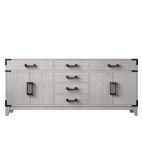 Lexora Laurel 72 inch W White Oak Double Sink Vanity Cabinet - LVL72DM000
