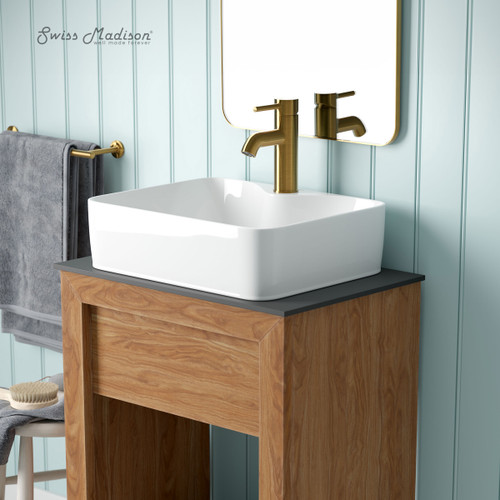 Swiss Madison SM-VS290 Rennes 19" Vessel Sink in Glossy White