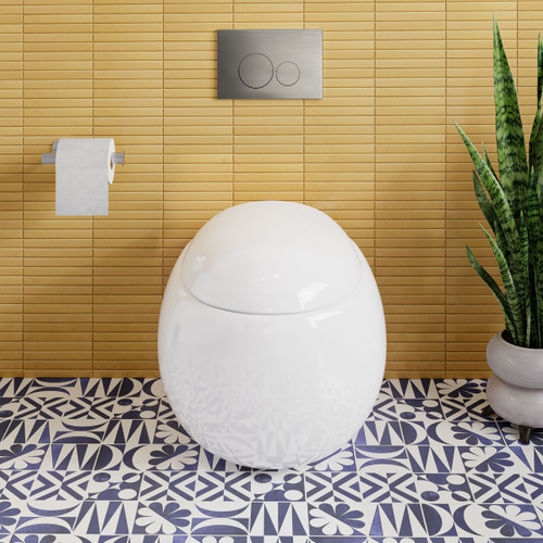 Swiss Madison SM-WCM001MS Wall Mount Dual Flush Metal Actuator plate - Matte Silver