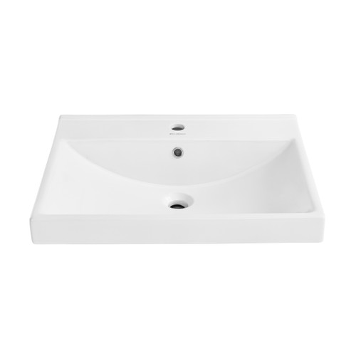 Swiss Madison SM-VT325 Carre 24" Vanity Top Bathroom Sink Single Hole