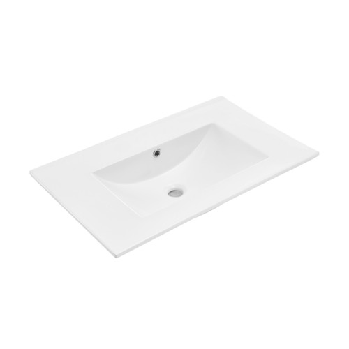 Swiss Madison SM-VT0003GW-0 30" Zero Hole Vanity Sink Top - Glossy White