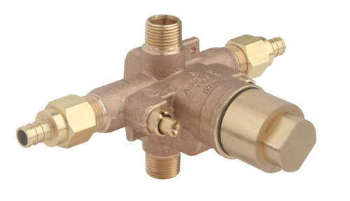 Symmons Temptrol Pressure Balancing Tub & Shower Rough Valve Body With Test Cap - 162XP1BODY