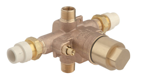 Symmons Temptrol Pressure Balancing Tub & Shower Rough Valve Body With Test Cap - 162XRVCPBODY