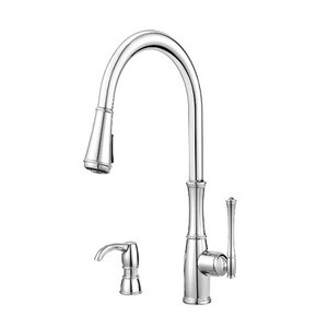 Price Pfister Wheaton Pull-down Kitchen Faucet & Soap Dispenser - Chrome - GT529-WH1C