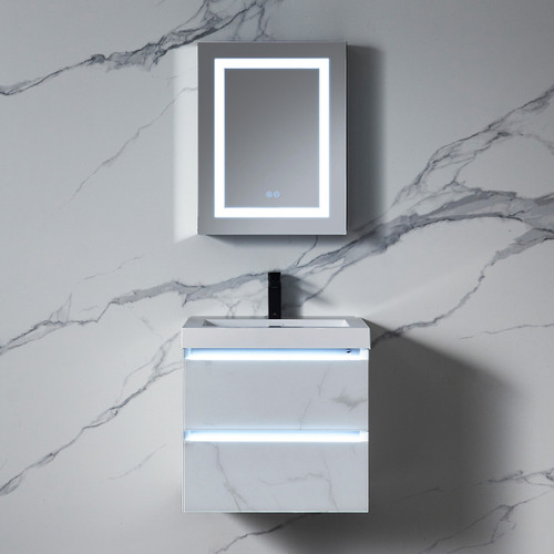 Blossom Rigel 20" Wide x 26" High LED Medicine Cabinet, Right Side Open - MCL5 2026R