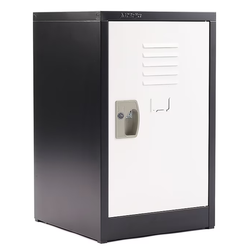 Alpine ADI629-02-B-W 24'' Locker for Kids  Black Body With White Doors