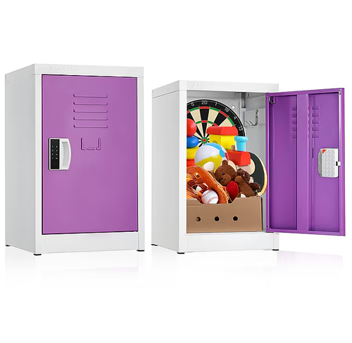 Alpine ADI629-02-PUR-DL 24" H x 15" W Steel Single Tier Storage Locker with Digital Lock, Purple