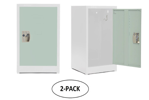 Alpine ADI629-02-MGRN-PKG-2 24'' Locker for Kids  Misty Green 2-Pack