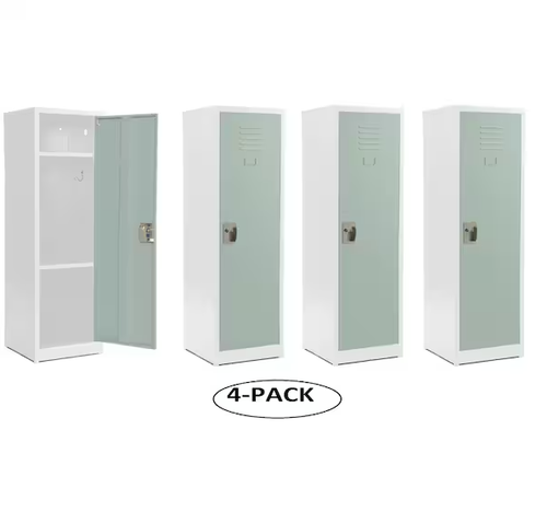 Alpine ADI629-01-MGRN-PKG-4 48'' Locker for Kids  Misty Green 4-Pack