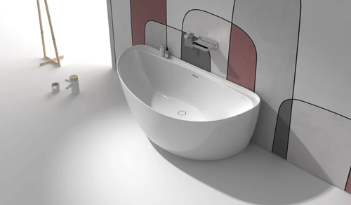 Cheviot Genoa Solid Surface Bathtub, Gloss White - 4125-WW