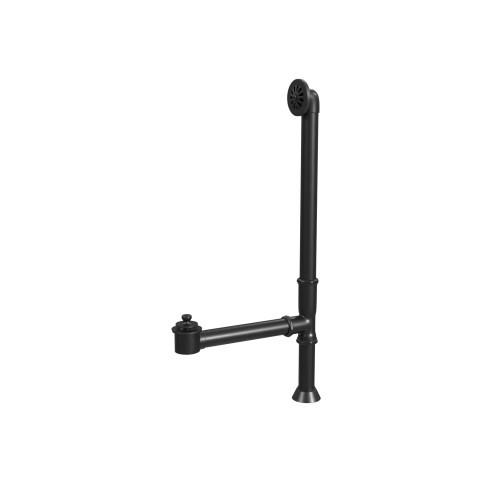 Cheviot Waste & Overflow, Lift & Turn, Matte Black - 2222-BK