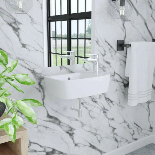 Cheviot Compact Hand Rinse Basin 19 3/4" x 9 7/8", White - 1353-WH-1