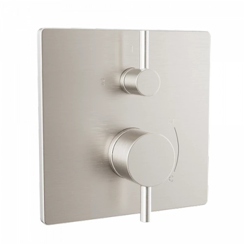 Toto Square Pressure Balance Valve with Diverter Trim, Brushed Nickel - TBV02802U#BN
