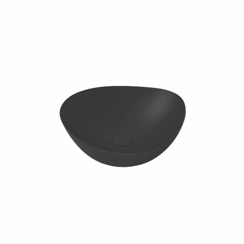 Toto Kiwami® Asymmetrical Vessel Bathroom Sink, Matte Black - LT477#MBL