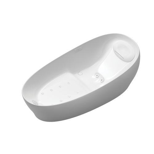 Toto Flotation Bathtub with ZERO DIMENSION® and Hydrohands, Gloss White - PJYD2200PWEU#GW