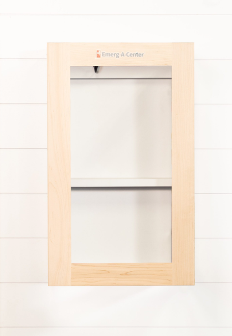 Iron-A-Way EMERG-A-CENTER Safety Plus Cabinet Filled with Emergency First Aid Supplies - Plexiglass Door - EAC24S+PG