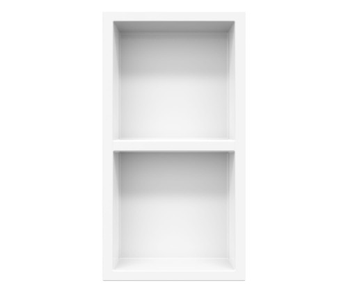 Swanstone Aerie Recessed Wall Mount Shower Niche 13 1/2" x 4" x 25 1/2"- White - RS02413.010