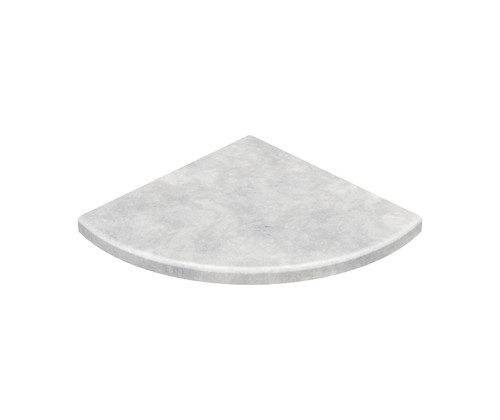 Swanstone 8 1/2" x 8" x 1 1/4" Aerie Shower or Bath Corner Shelf in Ice - ES80000.130